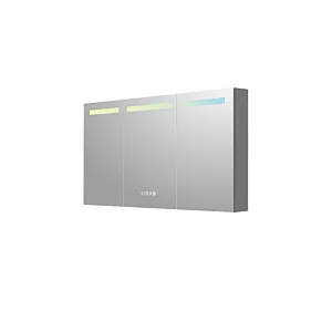 Mosmile Dimming 3 Door LED Lights Bathroom Mirror Cabinet