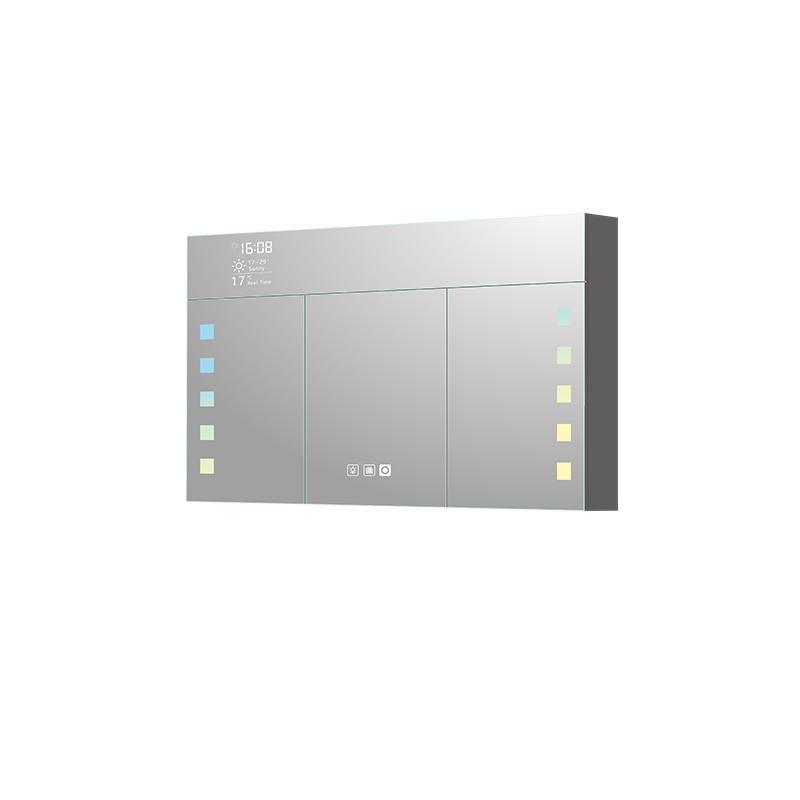 Mosmile Wall Weather Dimming Bathroom Mirror Cabinet with LED