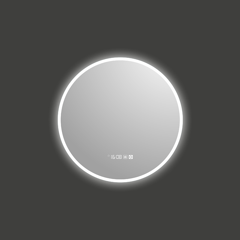 Mosmile Hotel Anti-fog LED Frameless Round Bathroom Mirror