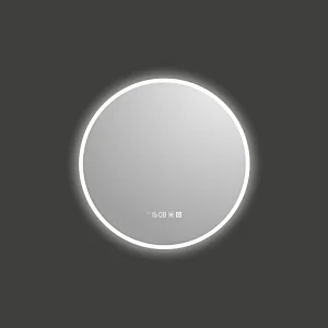 Mosmile Hotel Anti-fog LED Frameless Round Bathroom Mirror