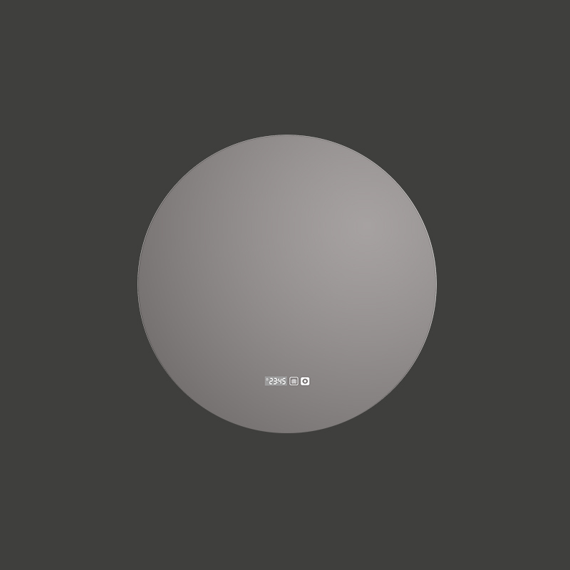 Mosmile Modern Wall Round LED Backlit Light Anti-fog Bathroom Mirror
