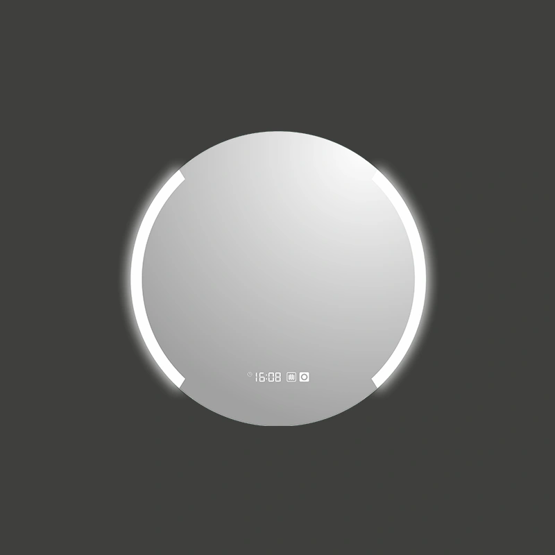 Mosmile Round Wall Hanging Hotel Bathroom Mirror with LED Light