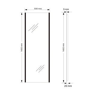 Mosmile Wall Hanging LED Full-length Bathroom Mirror