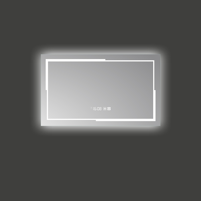 Mosmile Contemporary Wall Anti-fog Bathroom Mirror with LED Light