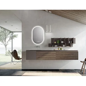 Mosmile Hotel Wall LED Lighted Defogging Bathroom Mirror