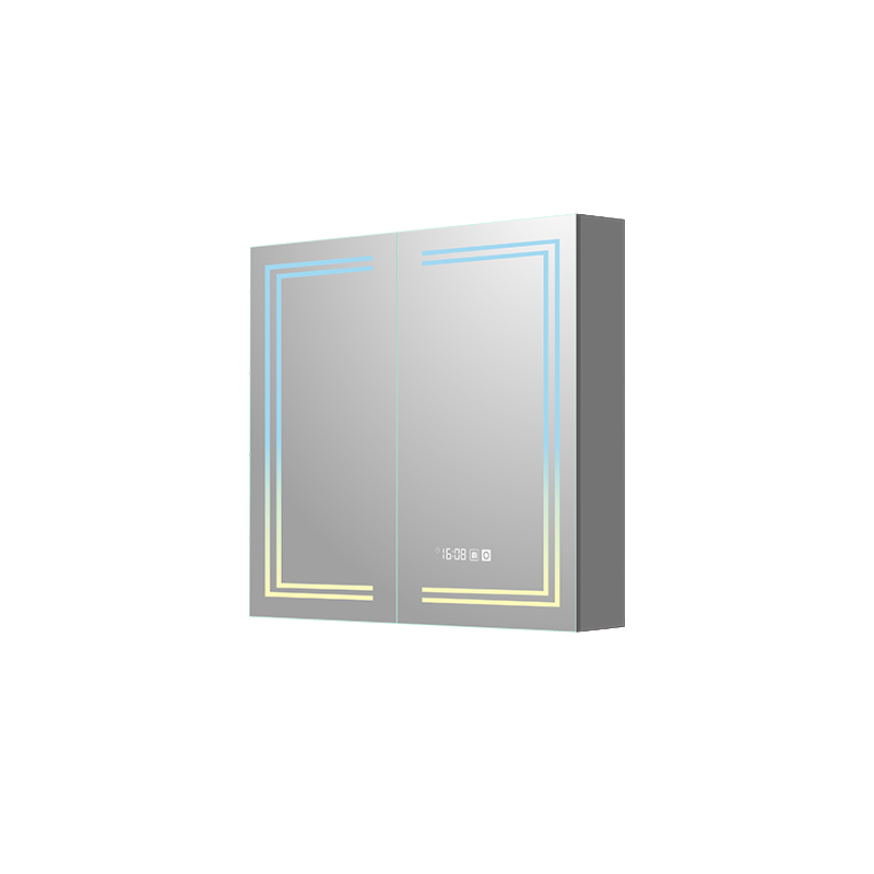 Mosmile Dimming LED Lighting Rectangle Bathroom Mirror Cabinet