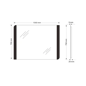 Mosmile Modern Anti-fog LED Bathroom Illuminated Lighted Mirror