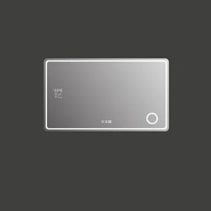 Mosmile LED Weather Display Magnifying Bathroom Mirror