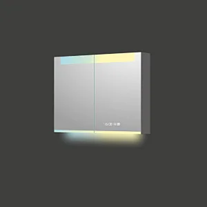 Mosmile Wall Framless LED Illuminated Bathroom Mirror Cabinet