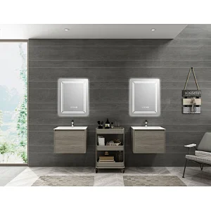 Mosmile Hotel Defogging Wall Rectangle LED Bathroom Mirror