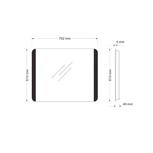 Mosmile Hotel Wall Dimming Anti-fog LED Bathroom Mirror with Light