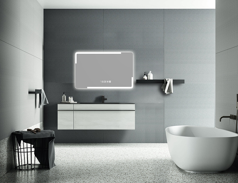Mosmile Fog Resistant Frameless Bathroom Illuminated Mirror