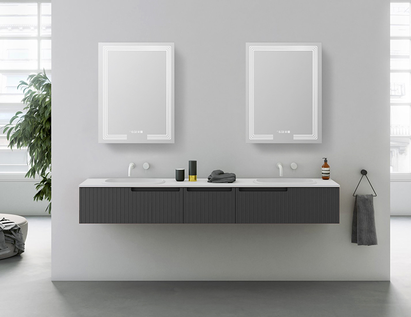 Mosmile Fog Resistant LED Mirror Cabinet for Bathroom