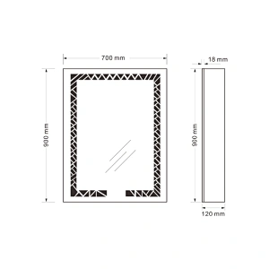 Mosmile Demister LED Mirror Cabinet for Bathroom