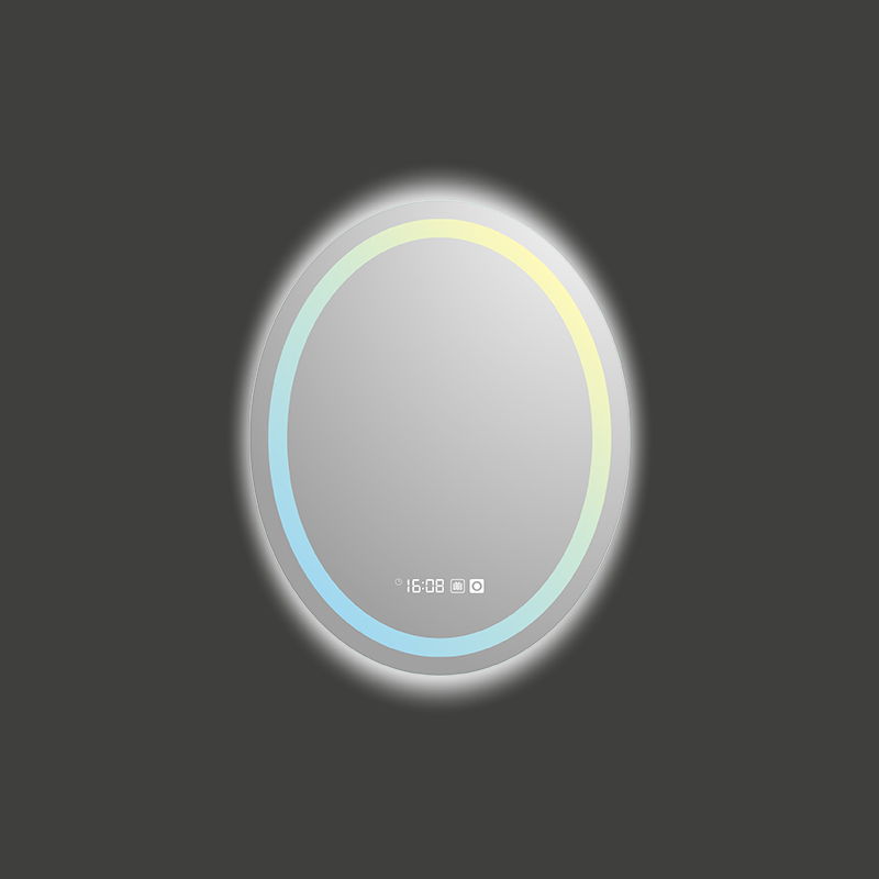 Mosmile Hotel Defogging Oval LED Backlit Bathroom Mirror