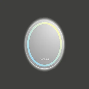 Mosmile Hotel Defogging Oval LED Backlit Bathroom Mirror