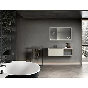 Mosmile LED Weather Display Magnifying Bathroom Mirror