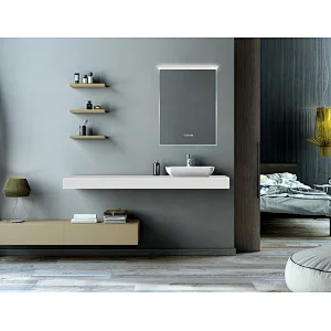 Mosmile Good Defogging Wall LED Light Panel Bathroom Mirror