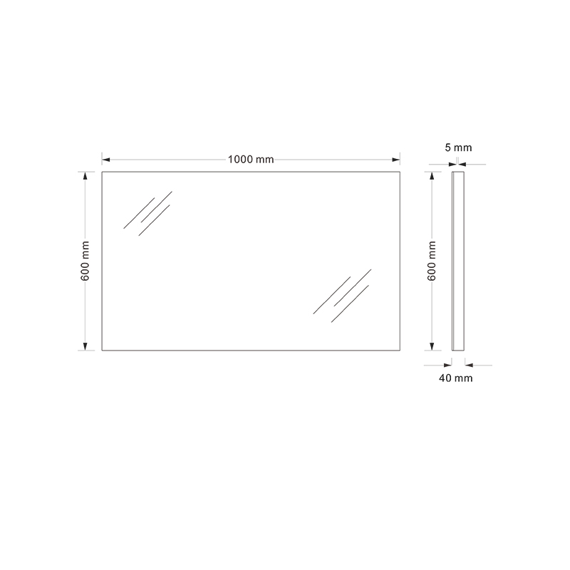 Mosmile Cheap Rectangle LED Wall Bathroom Mirror with TV