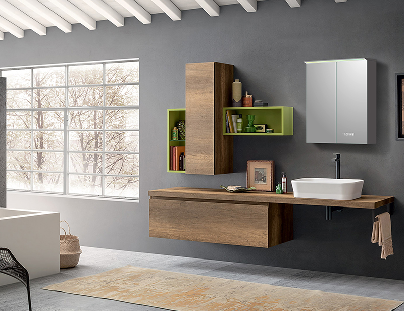 Mosmile Wall LED Lighting Panel Bathroom Mirror Cabinet