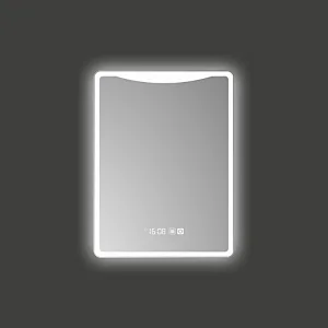 Mosmile Defogging Wall Rectangle LED Lighted Bathroom Mirror