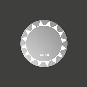 Mosmile Wall Hanging Anti-fog Touch LED Round Bathroom Mirror