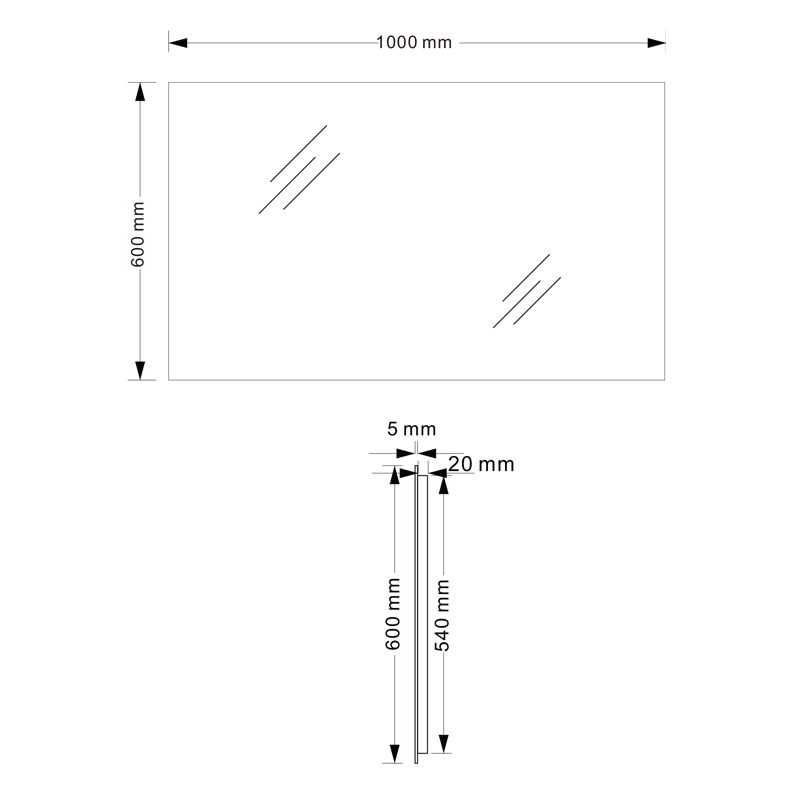 Mosmile Illuminated Anti-fog LED Backlit Light Bathroom Mirror