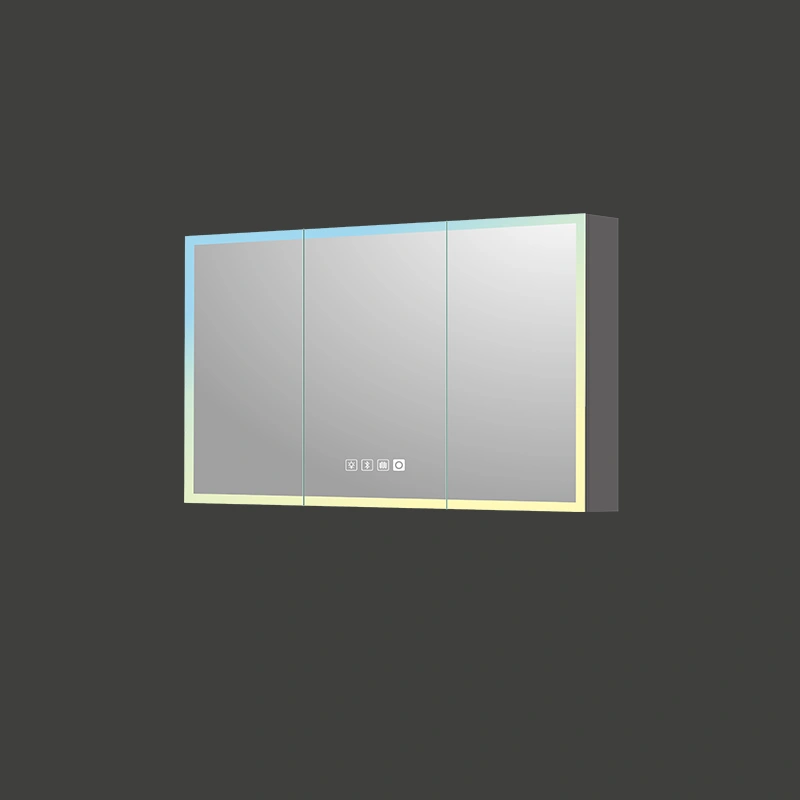 Mosmile Rectangle 3 Door LED Lightng Bathroom Mirror Cabinet