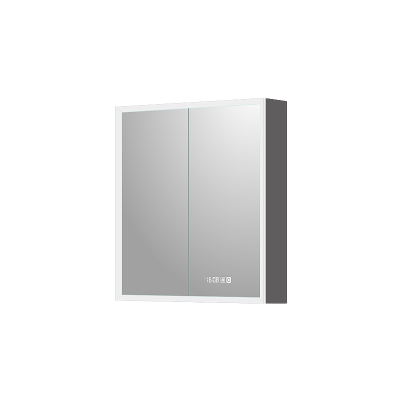 Mosmile Wall Framed Rectangle LED Bathroom Mirror Cabinet