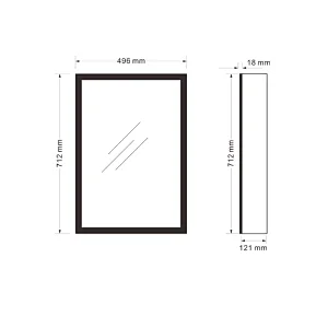 Mosmile LED Light Illuminated Bathroom Mirror Cabinet