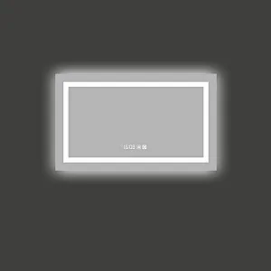 Mosmile Contemporary Rectangle Anti-fog Bathroom Backlit LED Mirror