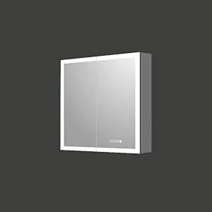 Mosmile Hotel 2 Doors LED Bathroom Mirror Cabinet