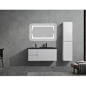 Mosmile Wall Hanging Hotel Anti-fog Bathroom Mirror with LED Backlit Light