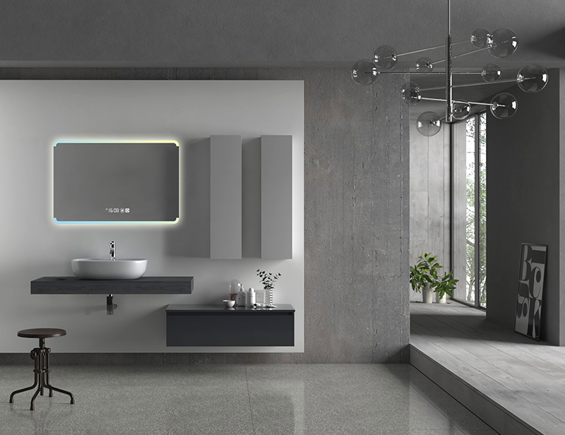 Mosmile Contemporary Wall Anti-fog Bathroom LED Backlit Light Mirror