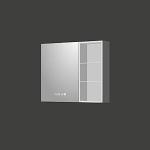 Mosmile Wall LED Backlit Bathroom Mirror Cabinet with Shelf