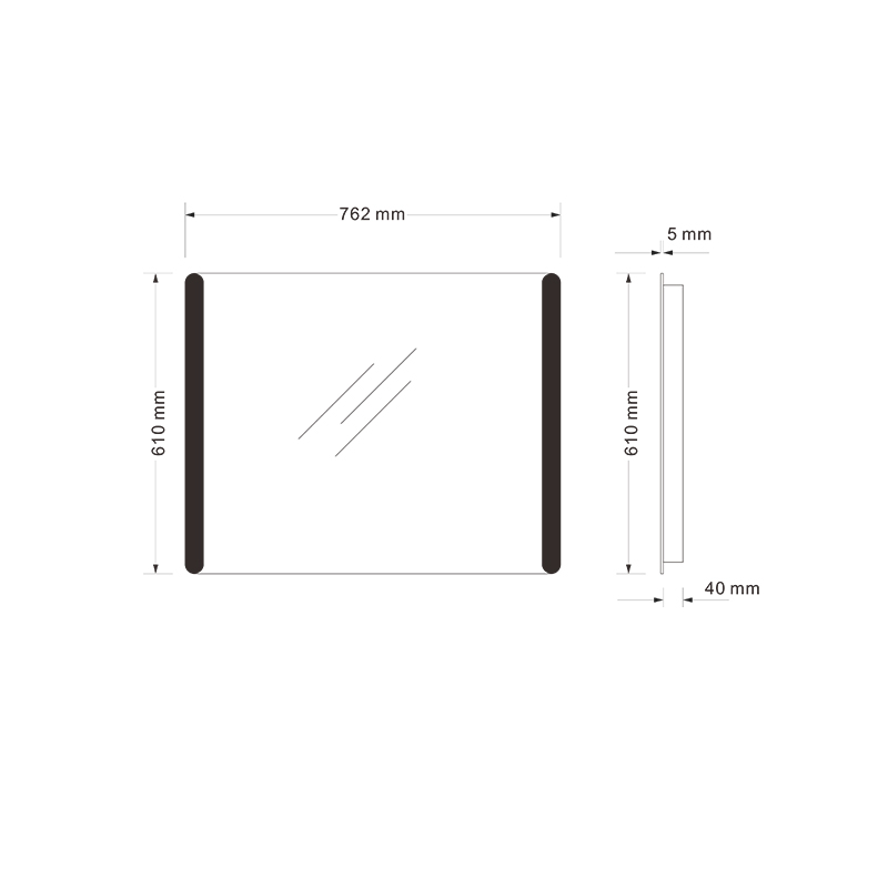 Mosmile Hotel LED Illuminated Dimming Bathroom Mirror with Light