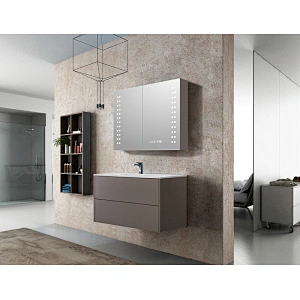 Mosmile Framless Touch Switch  LED Bathroom Mirror Cabinet