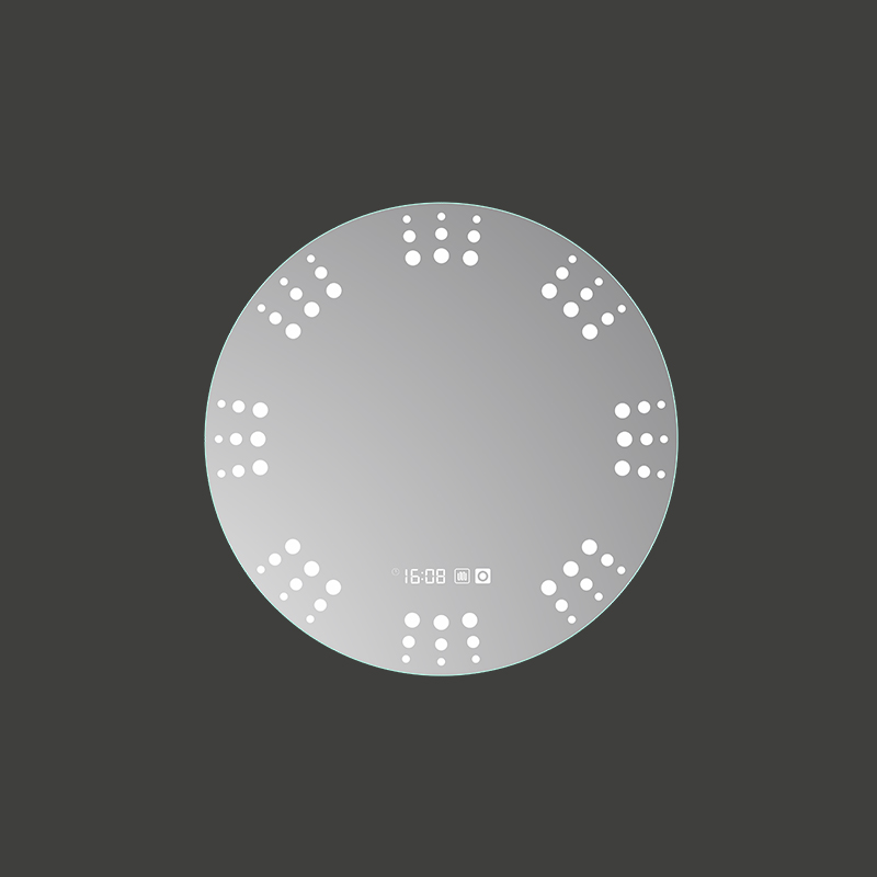 Mosmile Elegant Hotel Defogging Wall Round LED Bathroom Mirror