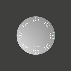 Mosmile Elegant Hotel Defogging Wall Round LED Bathroom Mirror
