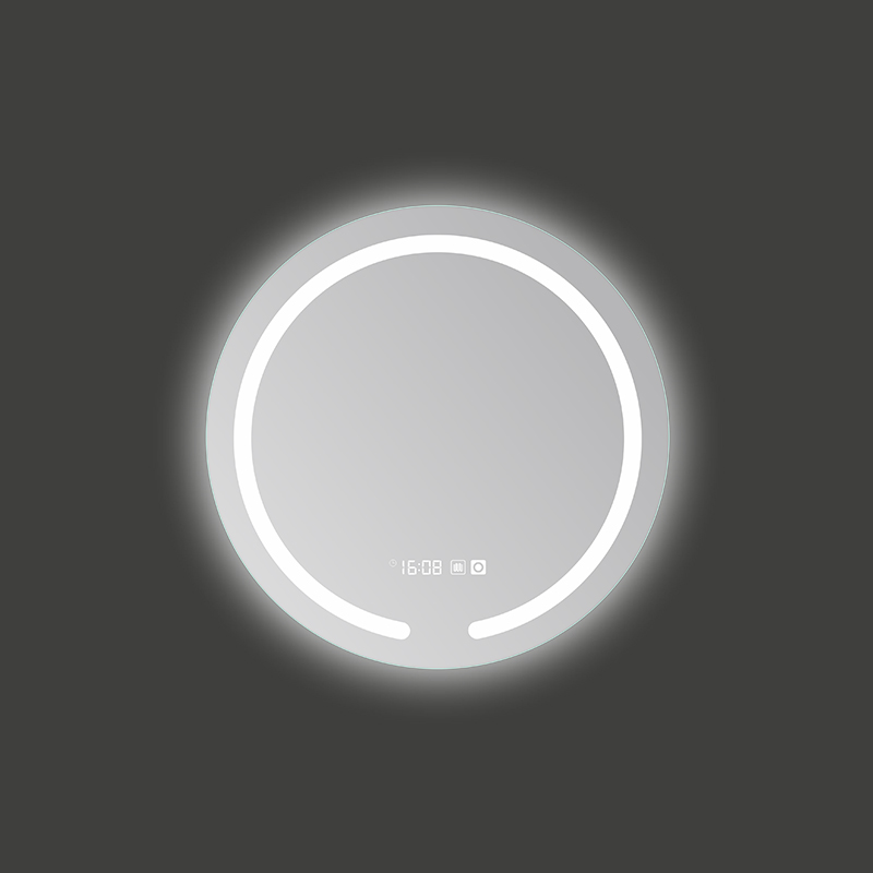 Mosmile Hotel Anti-fog Round LED Frameless Bathroom Mirror