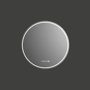 Mosmile Wall Hotel Anti-fog Round Bathroom Mirror with LED Backlit Light