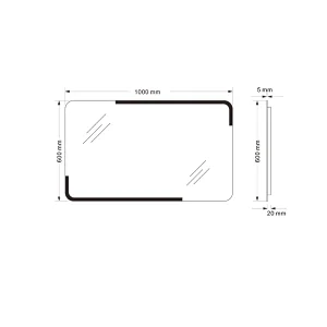 Mosmile Elegant Hotel Defogging Wall Weather LED Bathroom Mirror