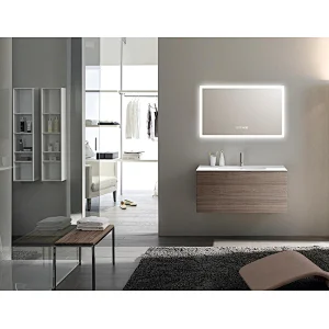 Mosmile Wall Framed Wall Home LED Lighted Bathroom Mirror