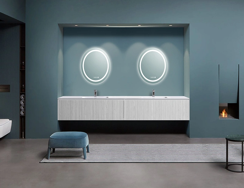 Mosmile Cheap Wall Hanging Anti-fog LED Light Bathroom Mirror