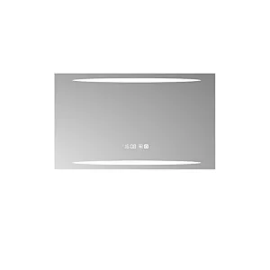 Mosmile Modern Wall Rectangle LED Lights Anti-fog Bathroom Mirror