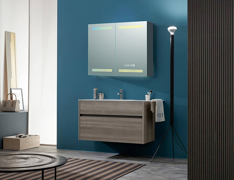 Mosmile Elegant Dimming LED Bathroom Mirror Cabinets