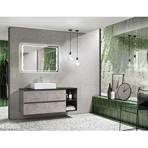 Mosmile Modern Wall Framless LED Bathroom Mirror with Light