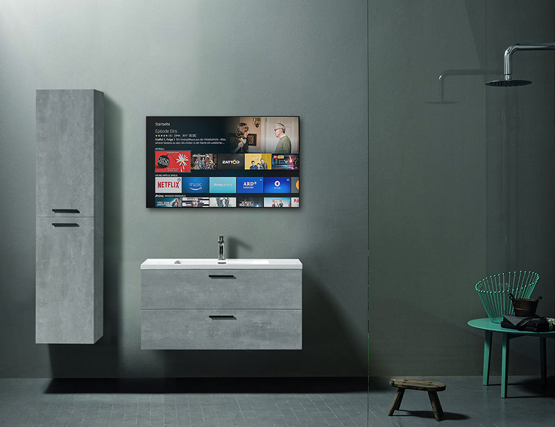 Mosmile Cheap Rectangle LED Wall Bathroom Mirror with TV