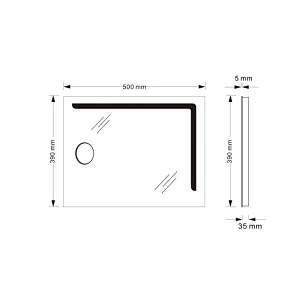 Mosmile Modern LED Backlit Wall Magnifying Bathroom Mirror
