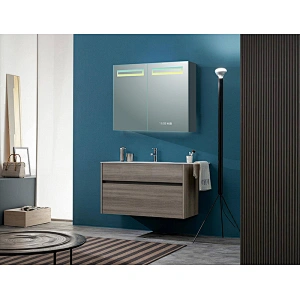 Mosmile Fog Resistant Dimming LED Bathroom Mirror Cabinet